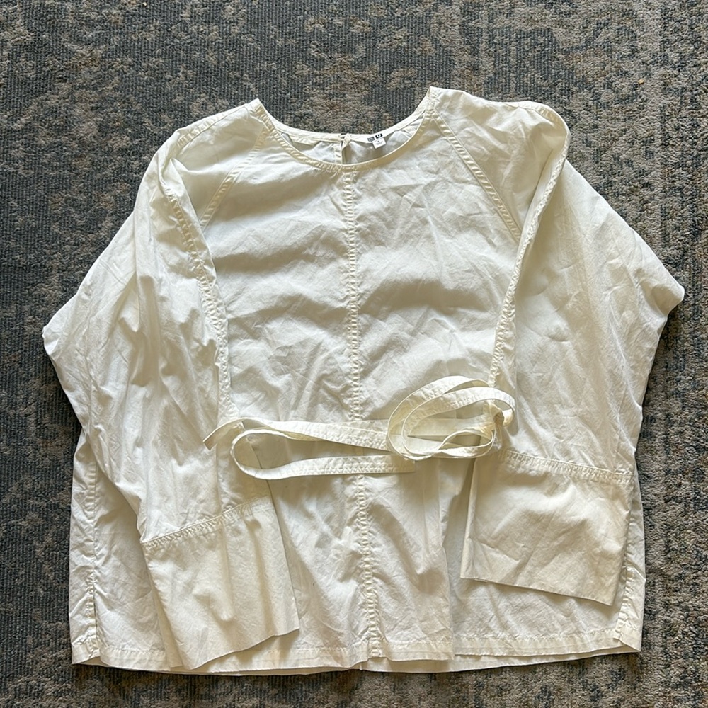 White cotton blouse